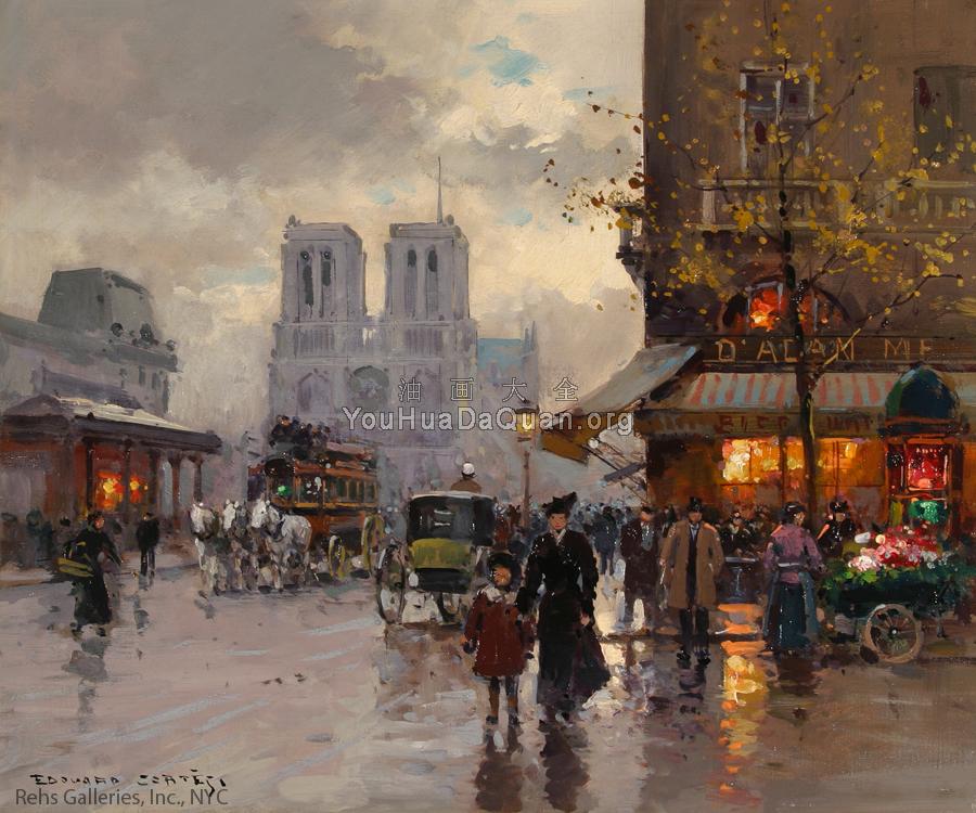 Place St Michel, Notre Dame - 爱德华·科尔特斯